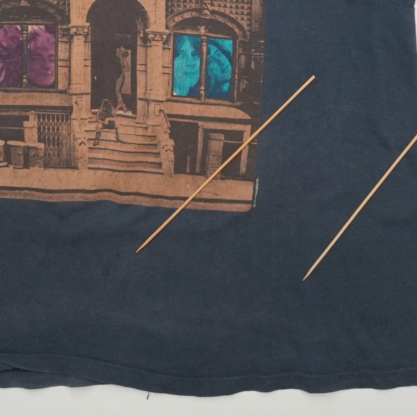 1988 Led Zeppelin Physical Graffiti Shirt Back Detail 1