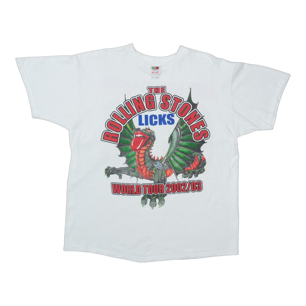 2002 Rolling Stones Licks World Tour Shirt Front