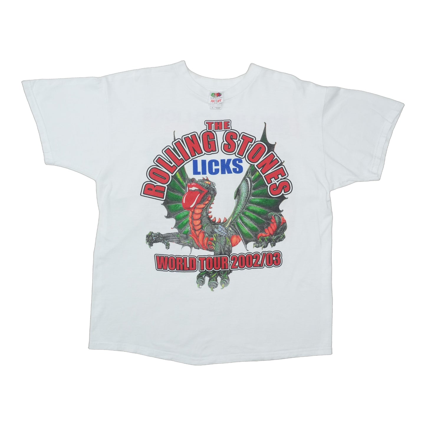 2002 Rolling Stones Licks World Tour Shirt Front