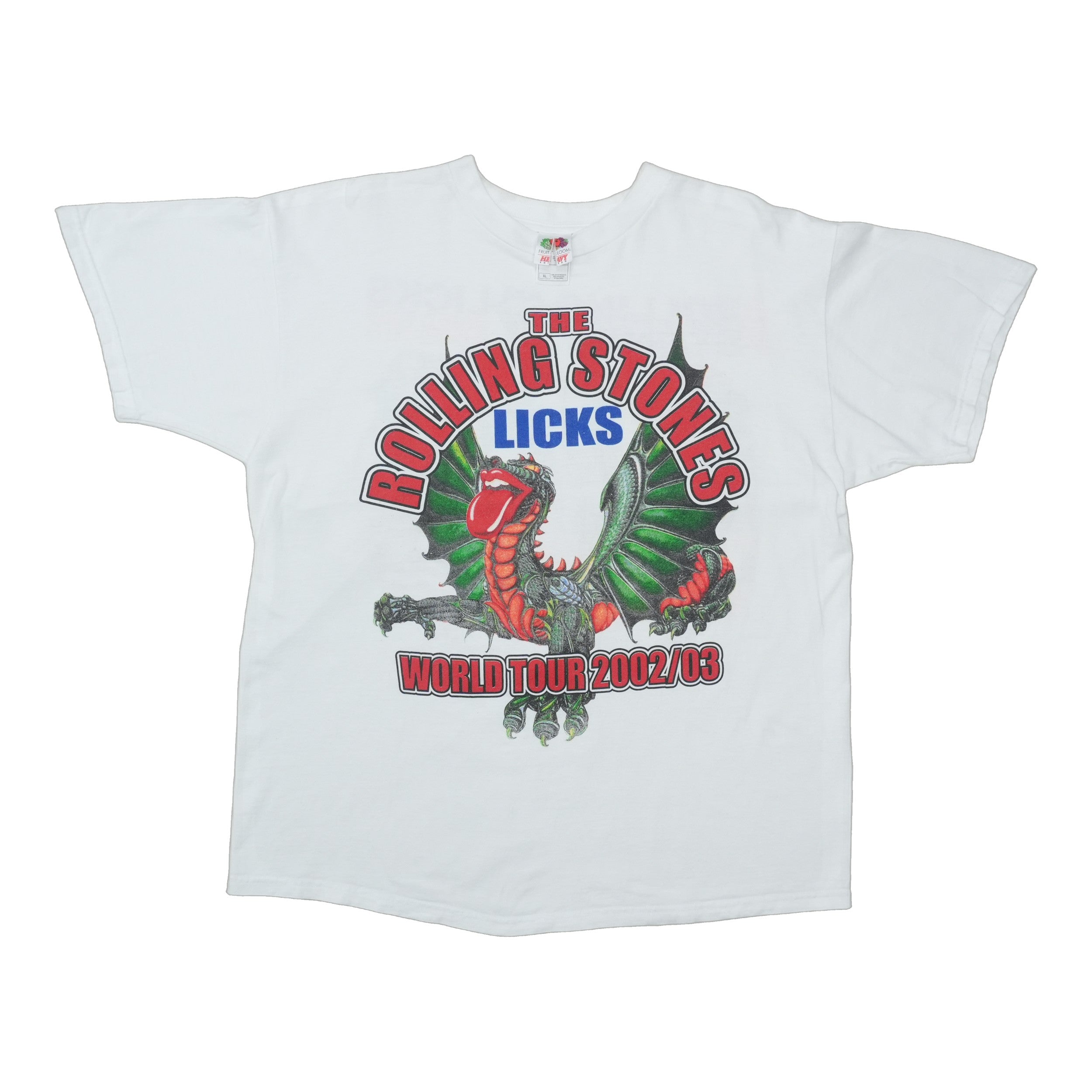 2002 Rolling Stones Licks World Tour Shirt Front