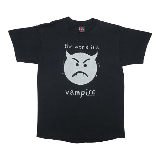 1996 Smashing Pumpkins The World Is A Vampire Shirt Front