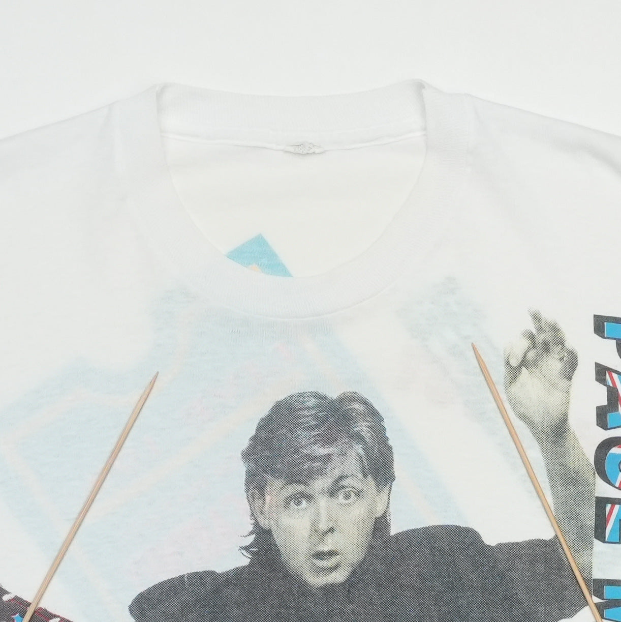 1990 Paul McCartney World Tour Shirt Tag
