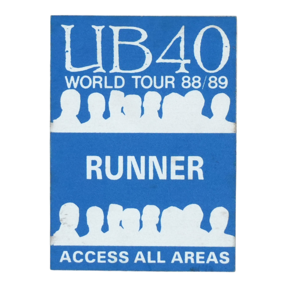 1988 UB40 World Tour All Areas Backstage Pass - front