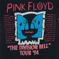 1994 Pink Floyd The Division Bell Tour Shirt Back Graphic