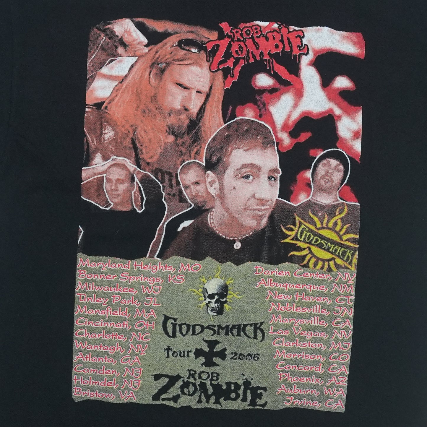 2006 Godsmack & Rob Zombie Summer Tour Shirt Detail 4