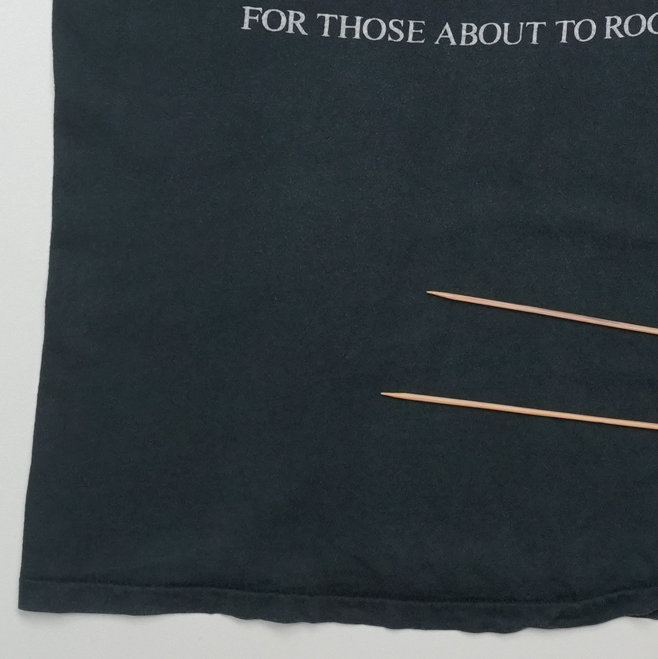 1982 AC/DC For Those About To Rock Tour Shirt Front Detail 1
