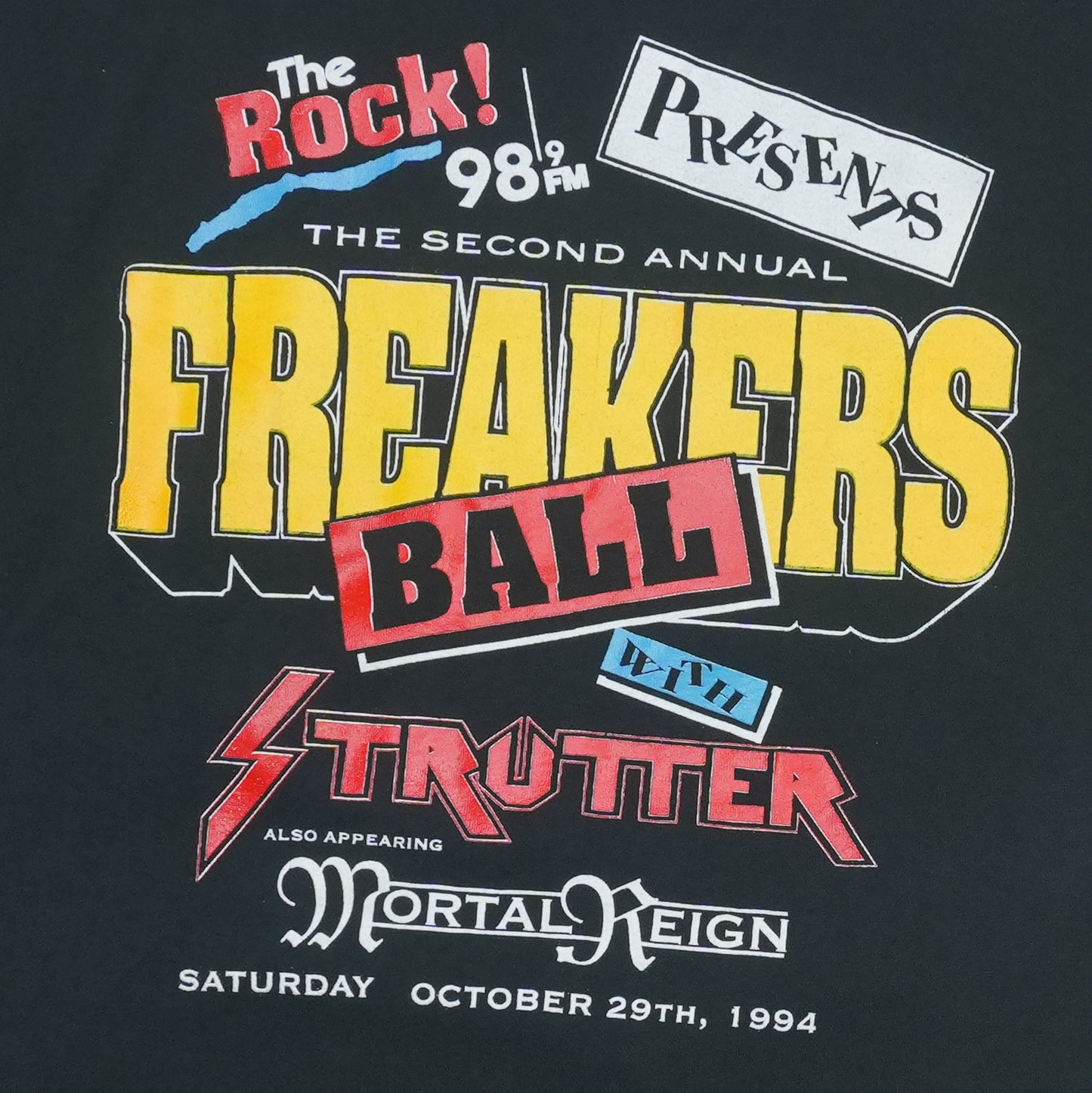 1994 FREAK The Rock Freakers Ball Kansas City Shirt Detail 4