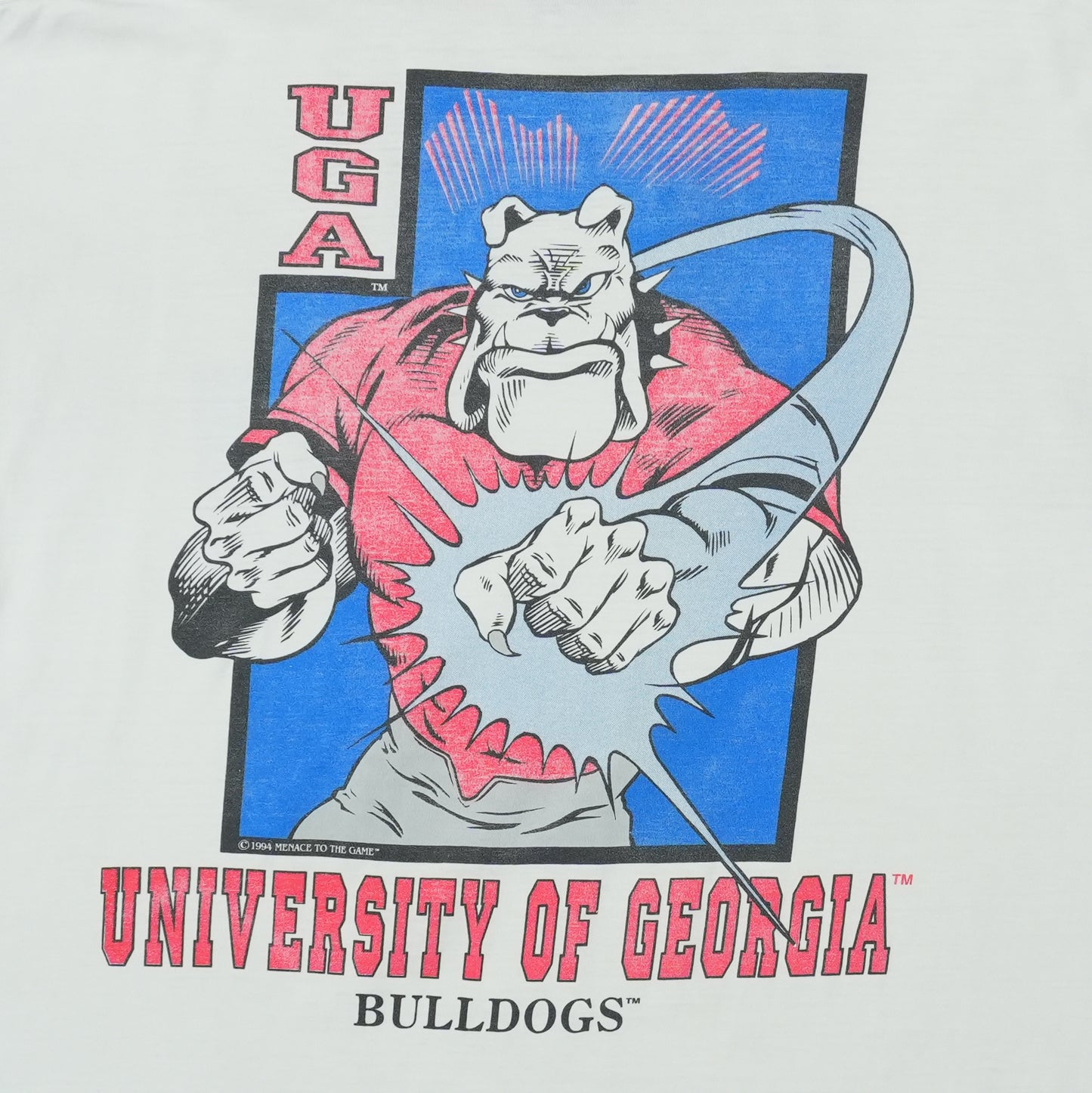 1994 University Of Georgia Bulldogs Menace Shirt Detail 4