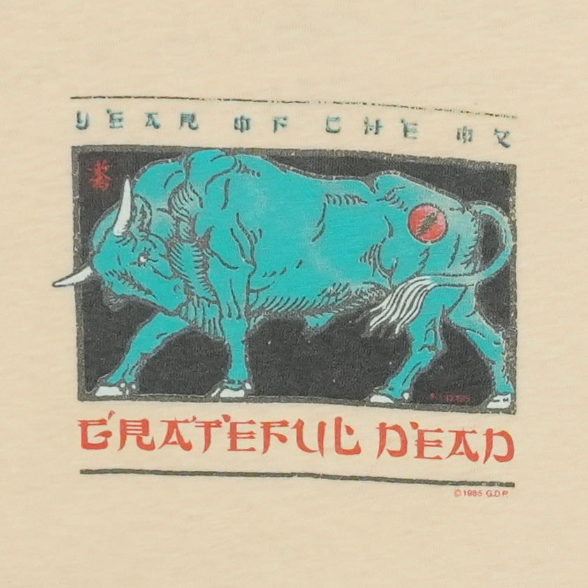 1985 Grateful Dead Henry J. Kaiser Long Sleeve Shirt Tag