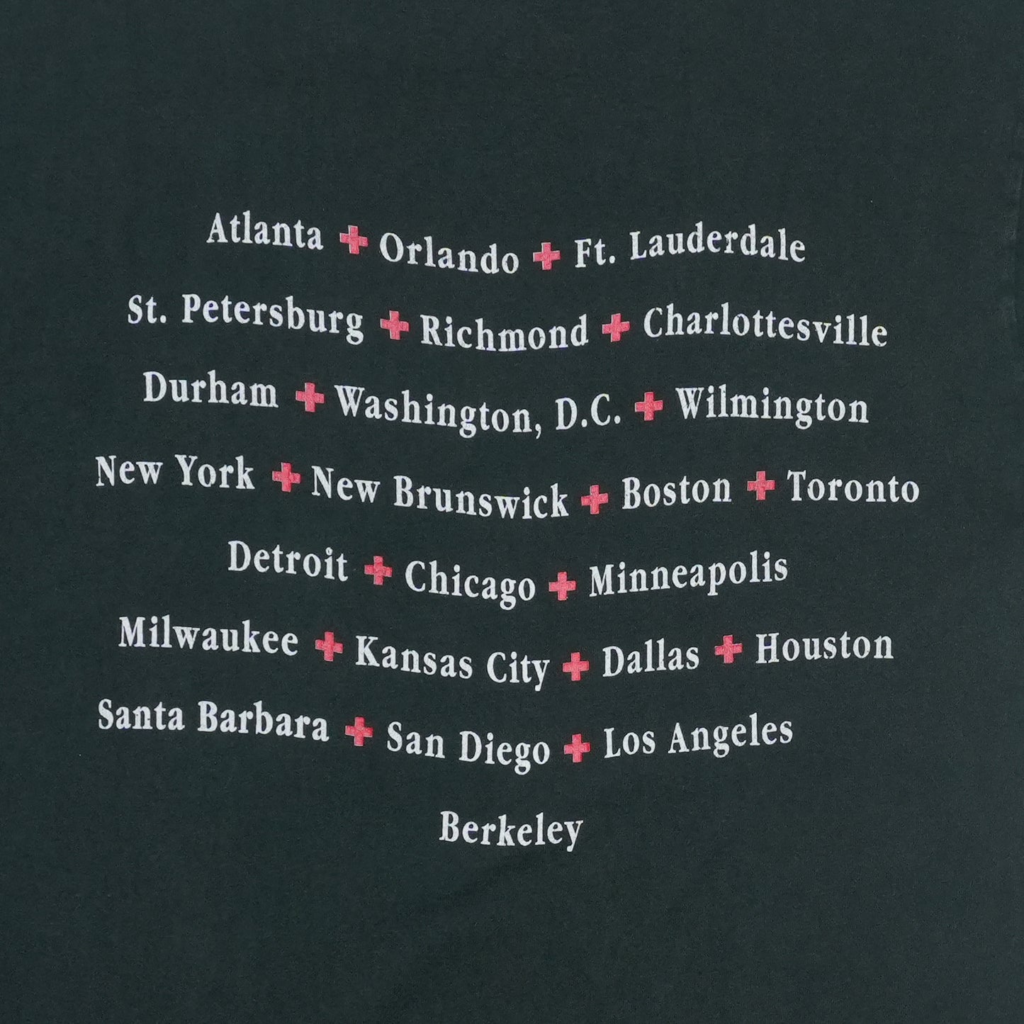 1992 10000 Maniacs Our Time In Eden Tour Shirt Detail 4