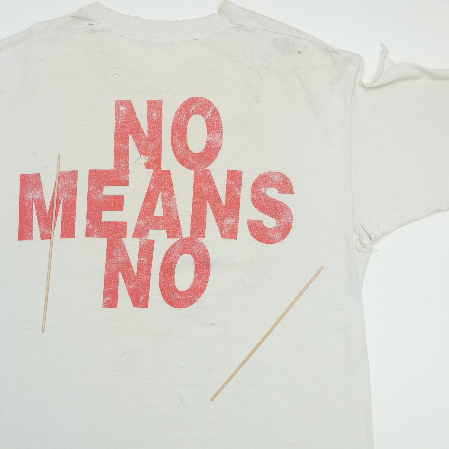 1990s No Means No Kill Everyone Now Shirt Detail 9