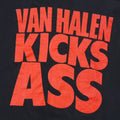 1980s Van Halen Kick Ass Shirt Back Graphic