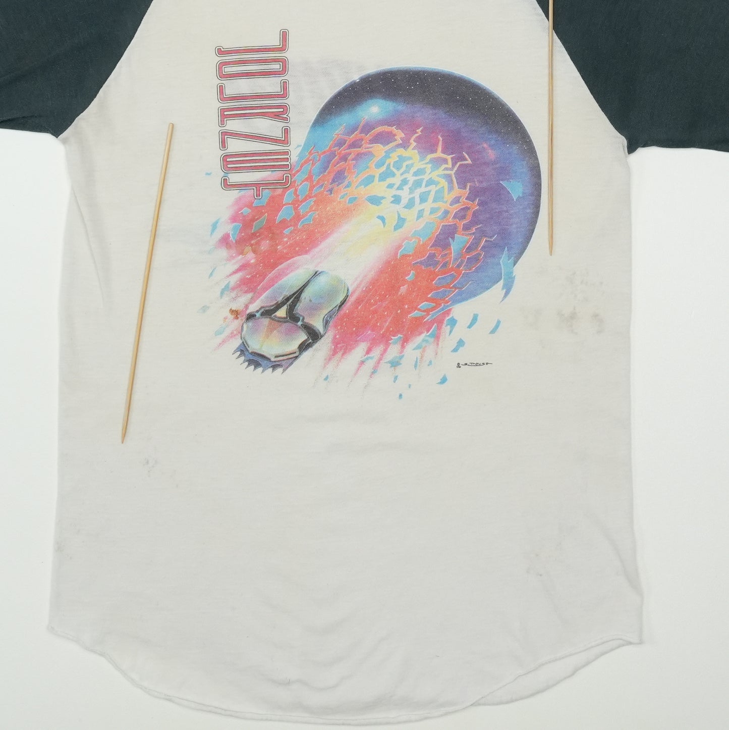 1981 Journey Escape Tour Raglan Shirt Detail 3