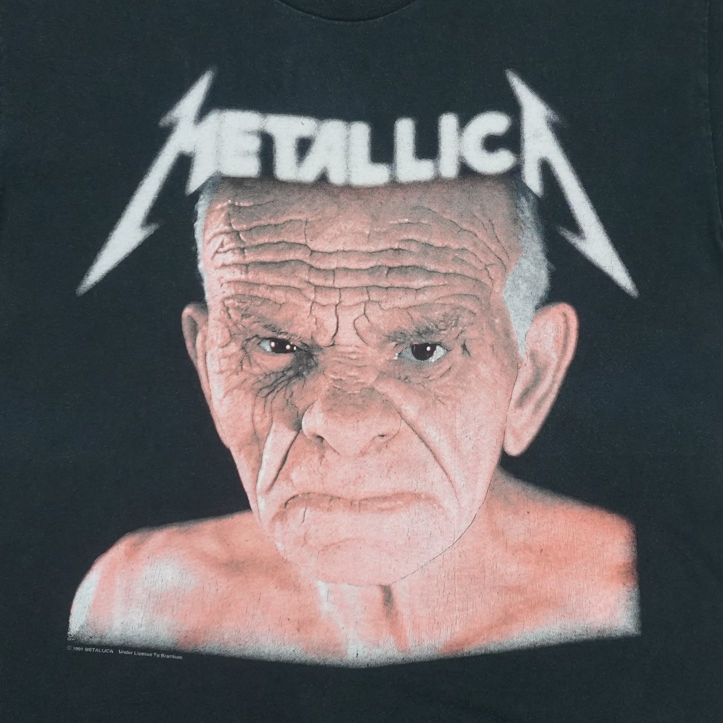 1991 Metallica Enter Sandman Tour Shirt Front Detail 1