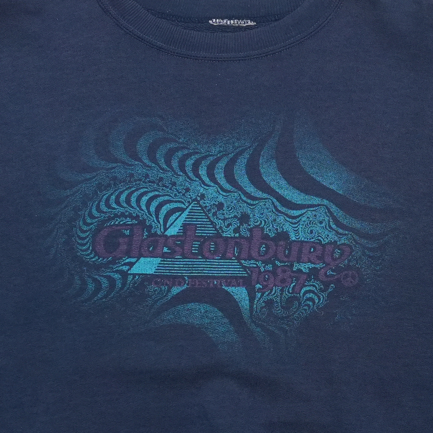 1987 Glastonbury Festival Sweatshirt Front Detail 1