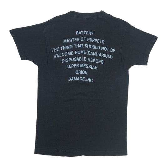 1986 Metallica Master Of Puppets Shirt Back