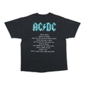 1996 AC/DC Back in Black Shirt Back