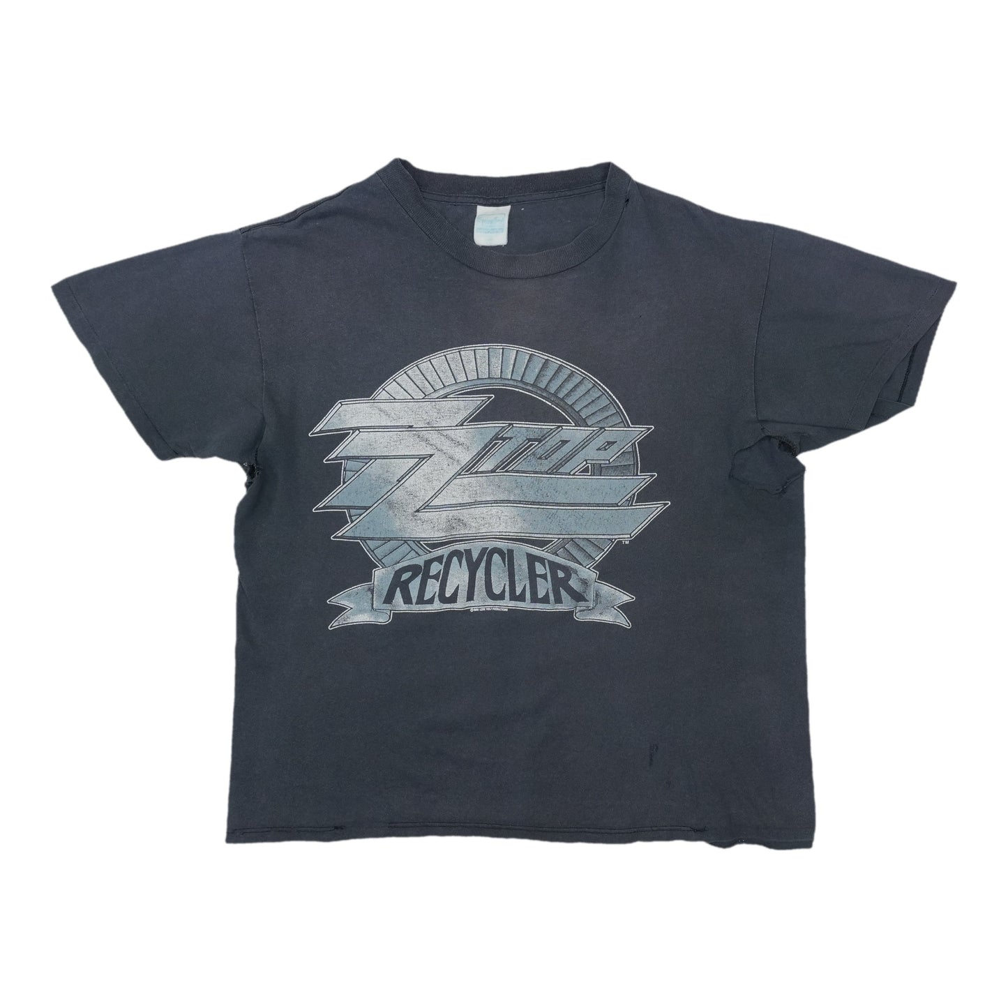 1990 ZZ Top Recycler Shirt Front