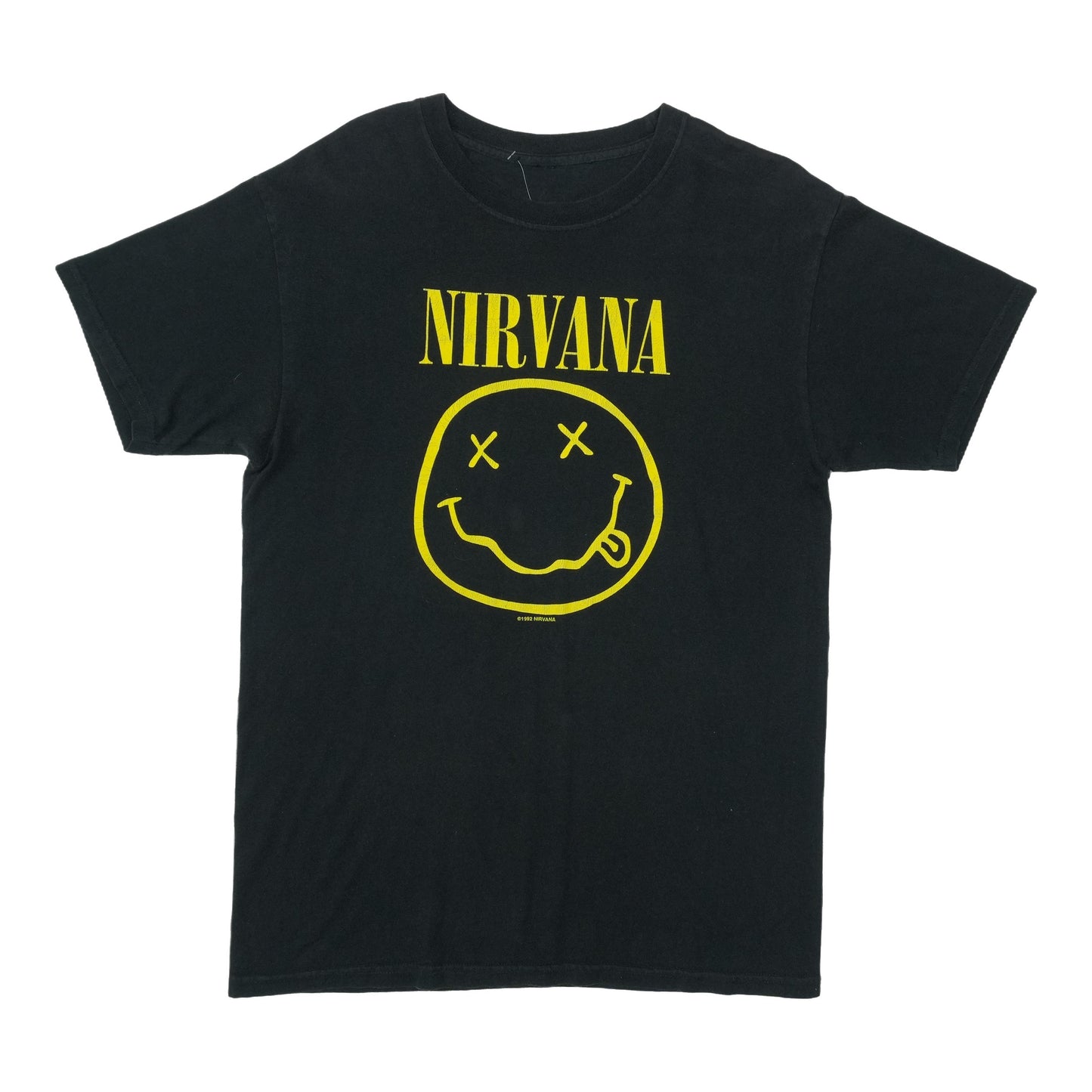 2000s Nirvana Smiley Corporate Rock Whores Shirt Front