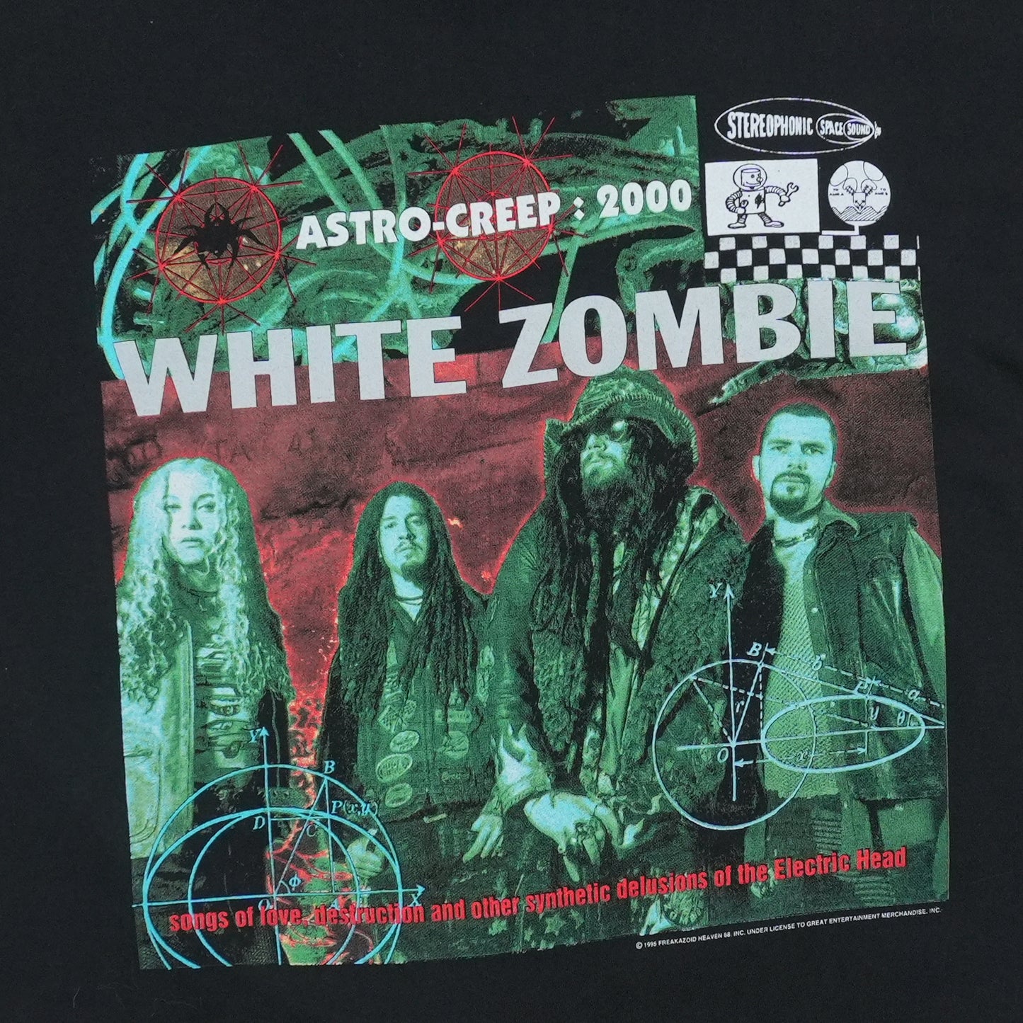 1995 White Zombie Astro-Creep: 2000 Shirt Front Graphic
