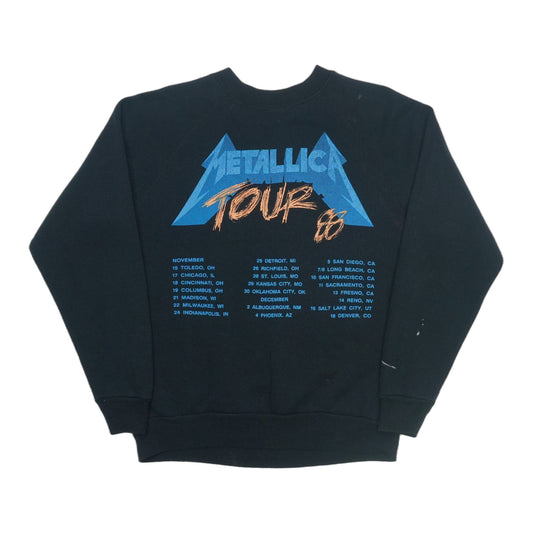 1988 Metallica And Justice For All Tour Sweatshirt Back
