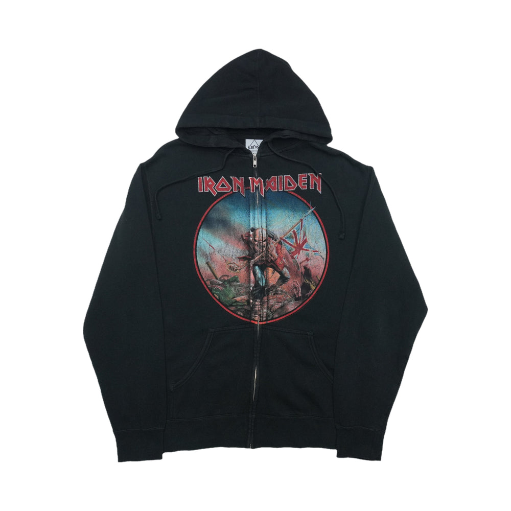 2000s Iron Maiden The Trooper Zip Up Hoodie Front