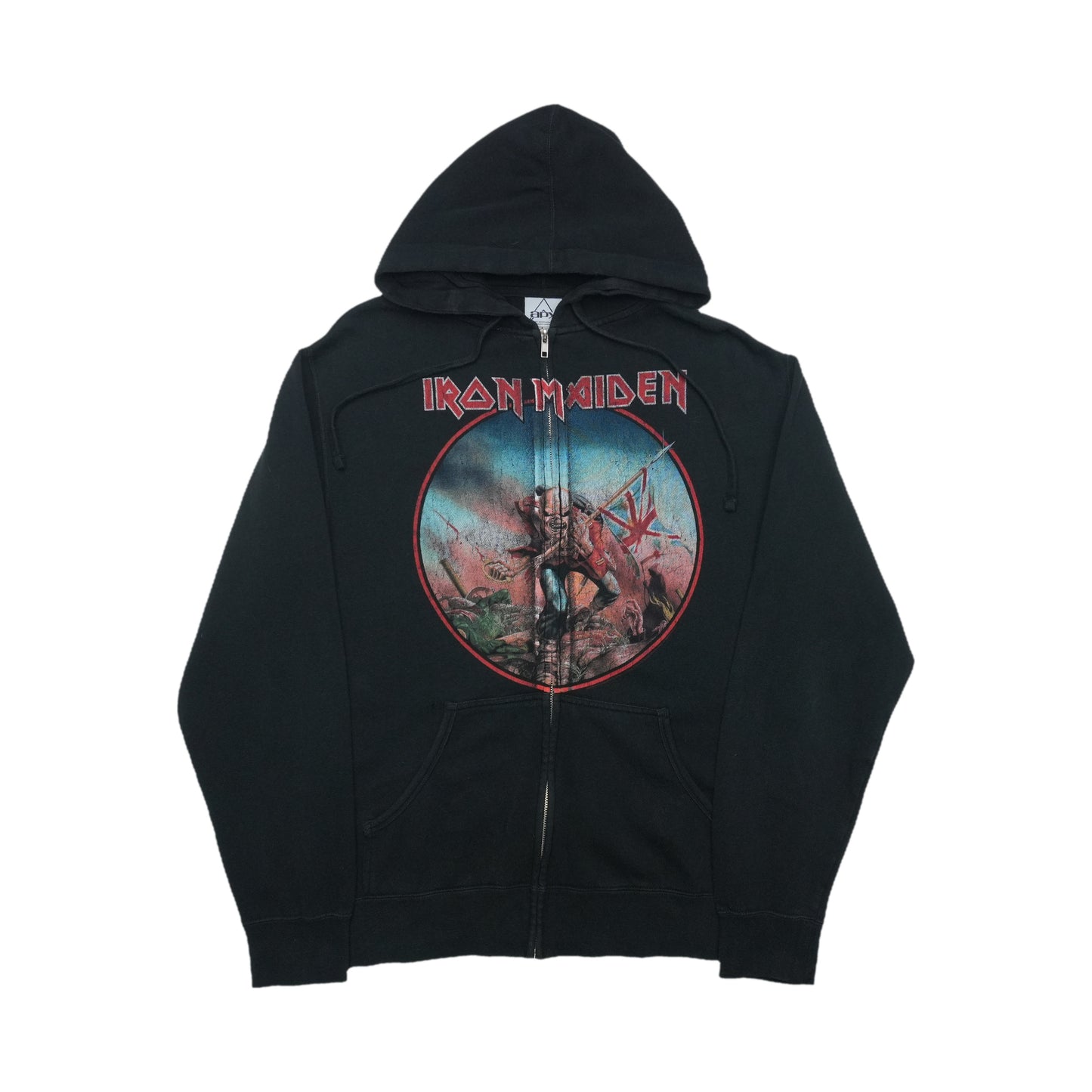2000s Iron Maiden The Trooper Zip Up Hoodie Front