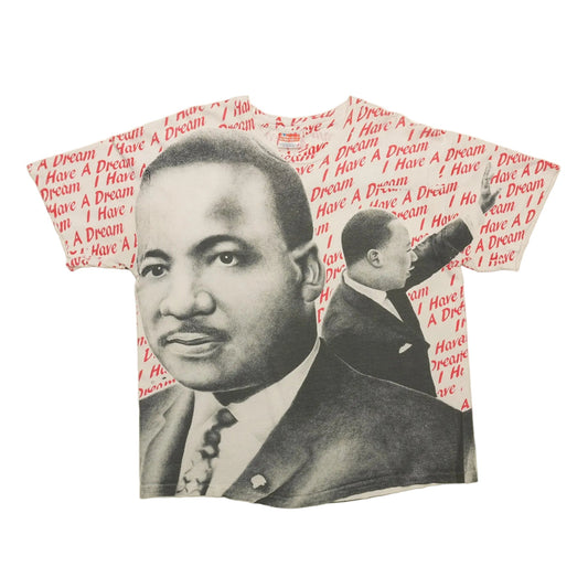 1990s Martin Luther King I Have A Dream All Over Print Shirt Front