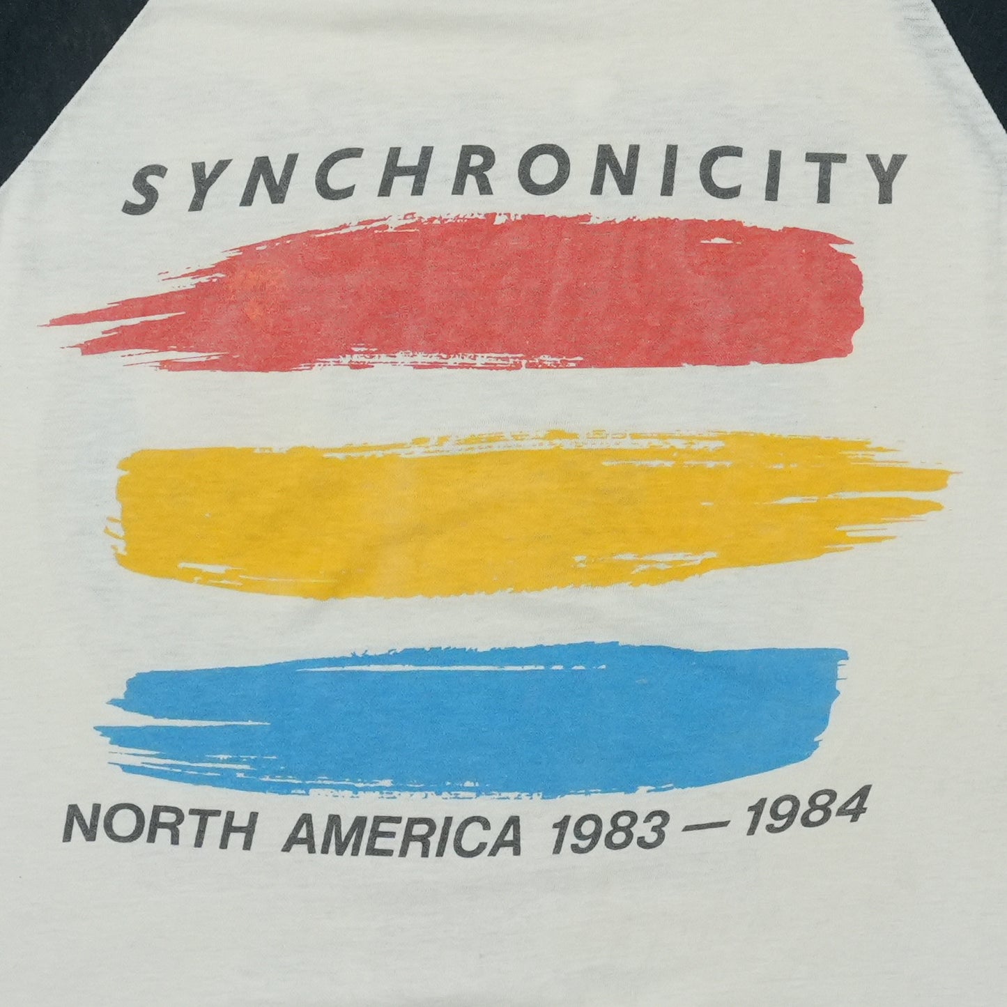 1983 The Police Synchronicity Tour Raglan Shirt Detail 6
