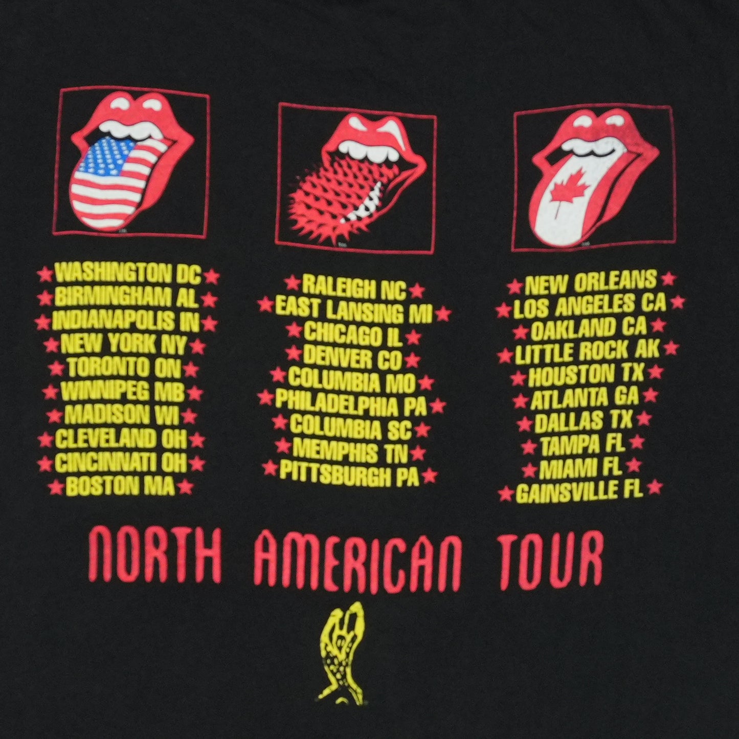 1994 Rolling Stones Voodoo Lounge Tour Shirt Detail 4