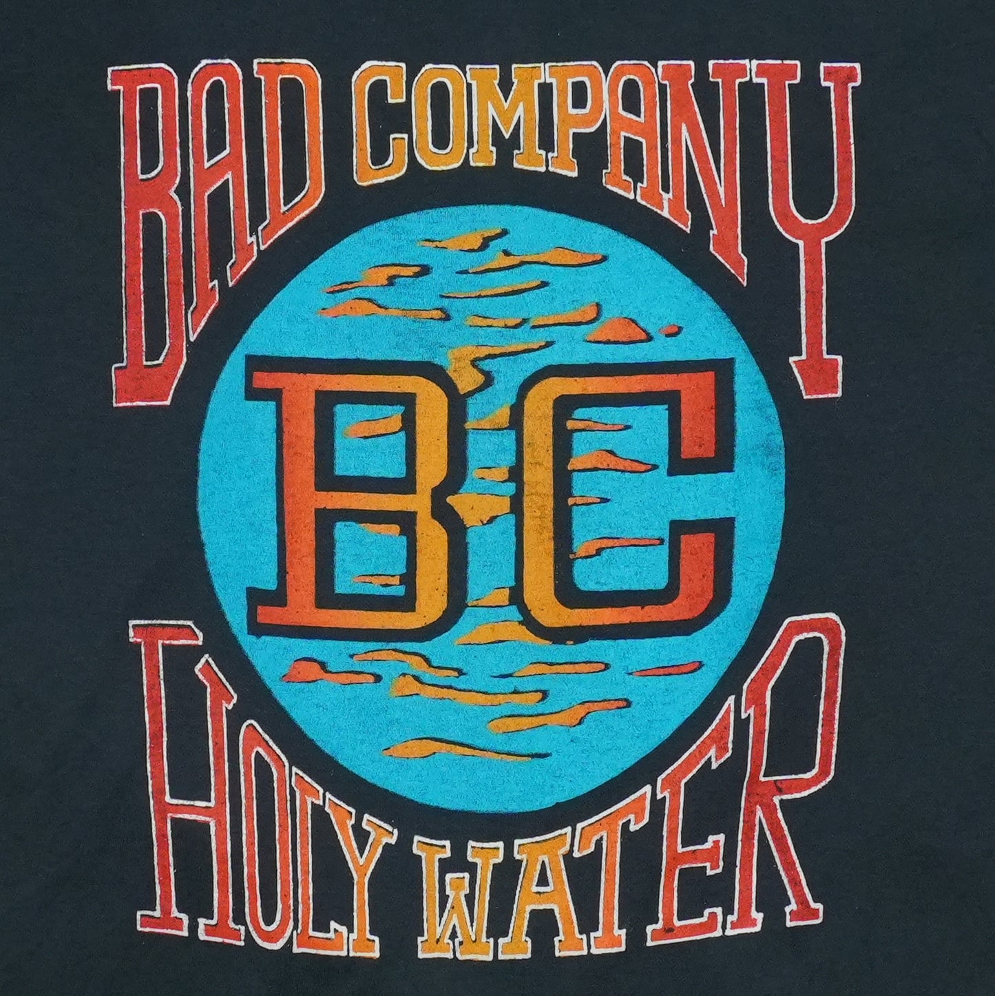 1991 Bad Company Damn Yankees Tour Holy Water Shirt Front Detail 1