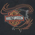 1990s Harley Davidson Swooping Eagle ShirtFront Graphic