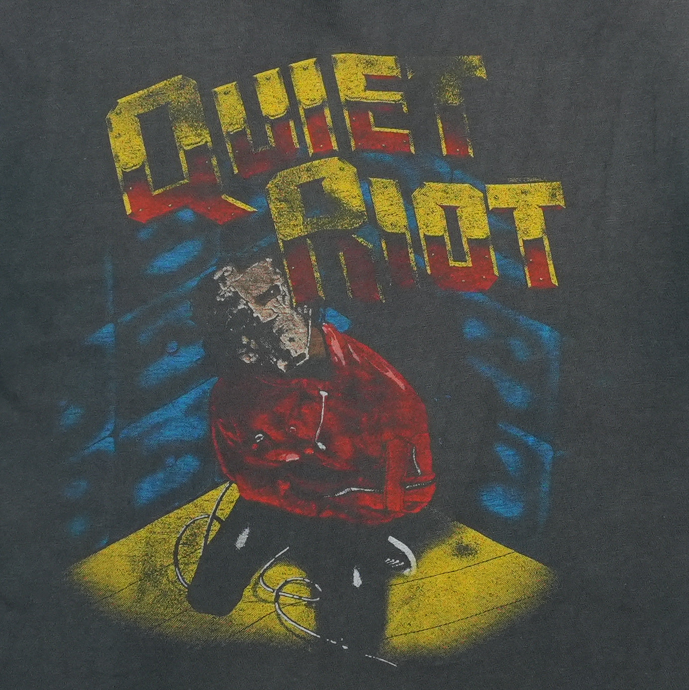 1984 Quiet Riot Sleeveless Tour Shirt Front Graphic