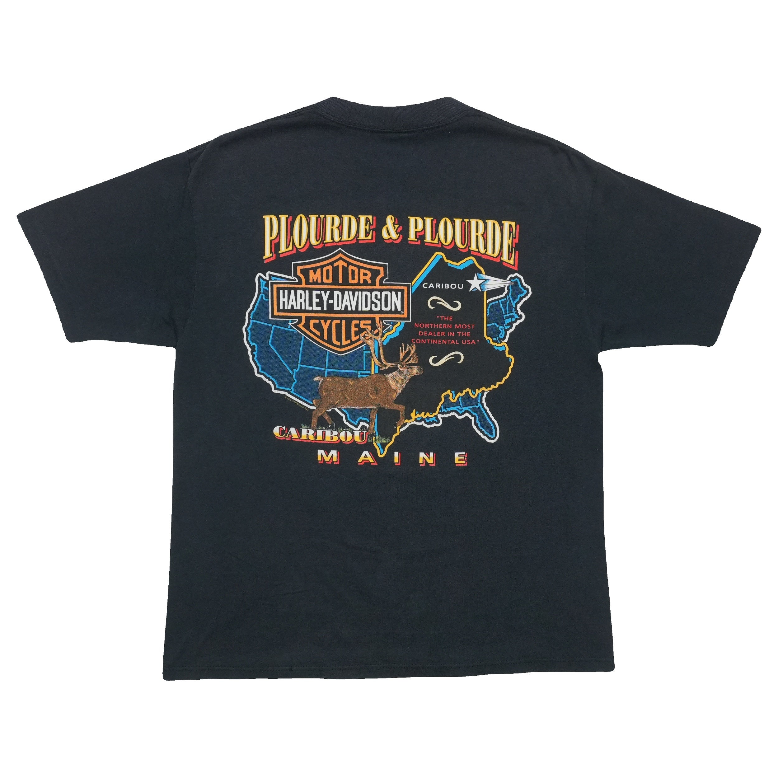 1992 Harley Davidson Running With the Pack Shirt | WyCo Vintage