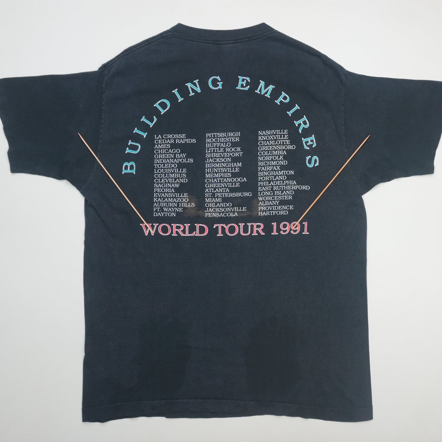 1991 Queensryche Empire Building Empires World Tour Shirt Detail 10