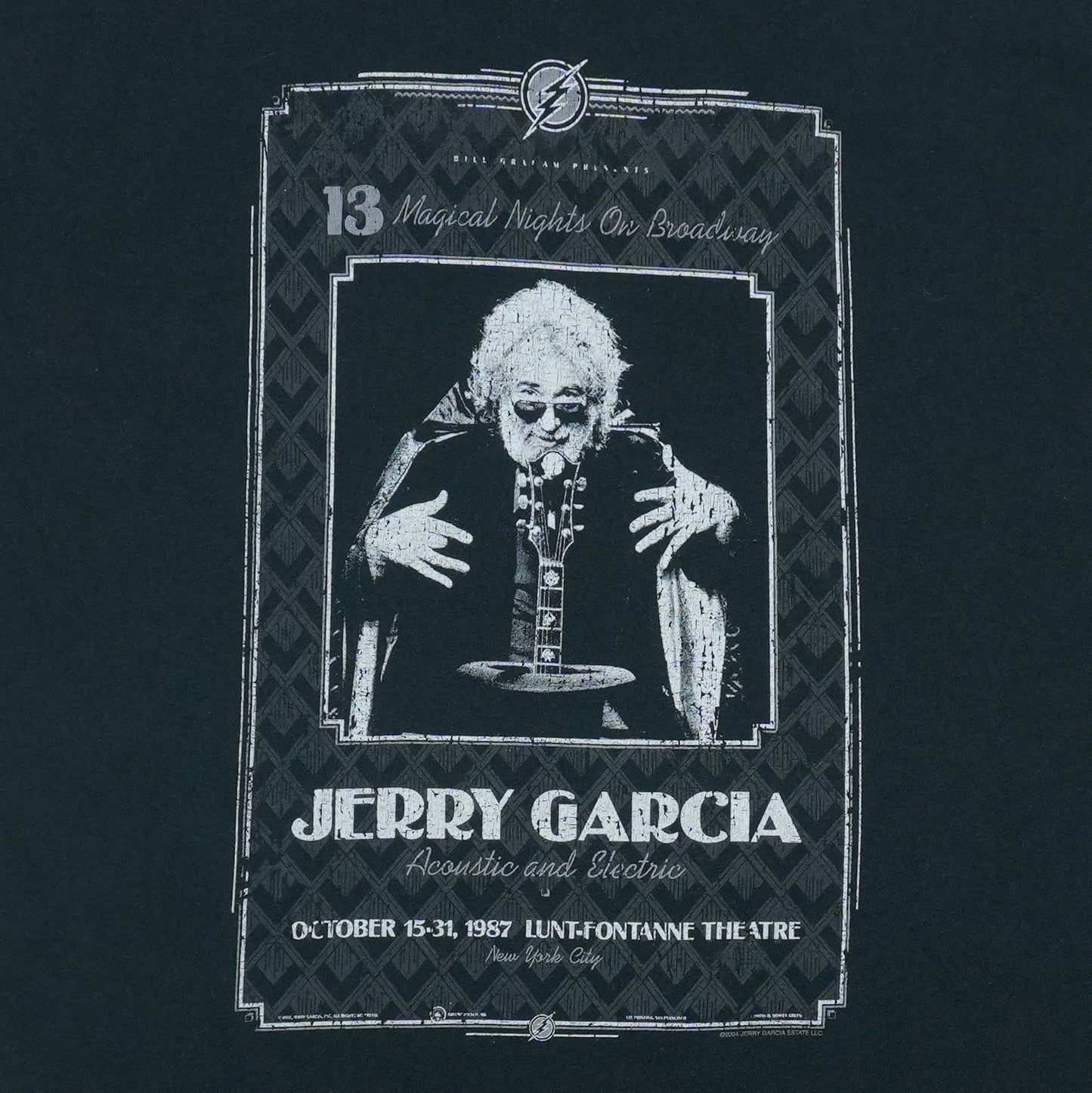 2000s Bill Graham Presents Jerry Garcia Shirt Back Detail 2