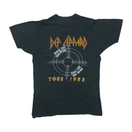 1983 Def Leppard Pyromania Rock Till You Drop Tour Shirt Back