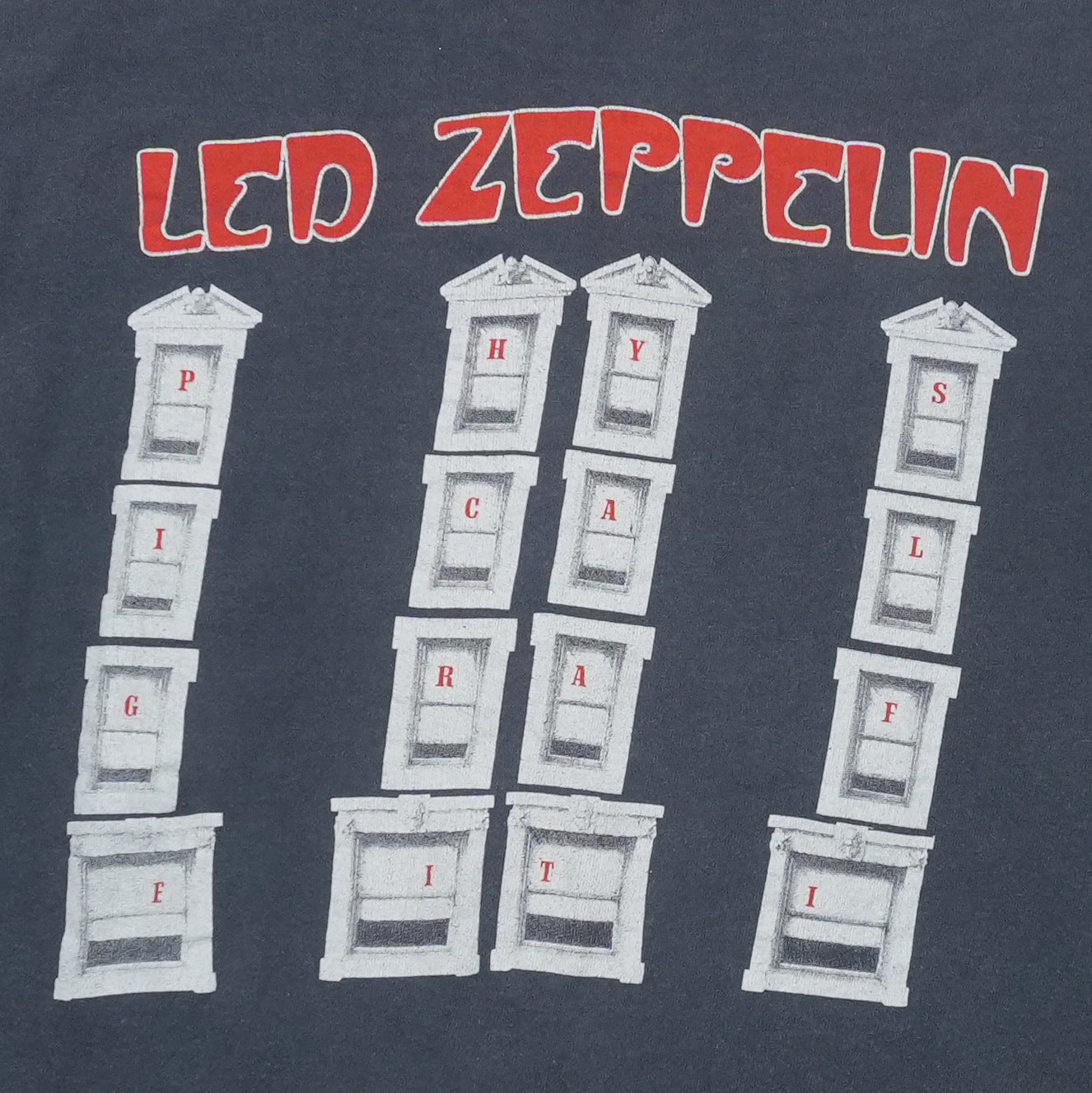 1988 Led Zeppelin Physical Graffiti Shirt Back Detail 2