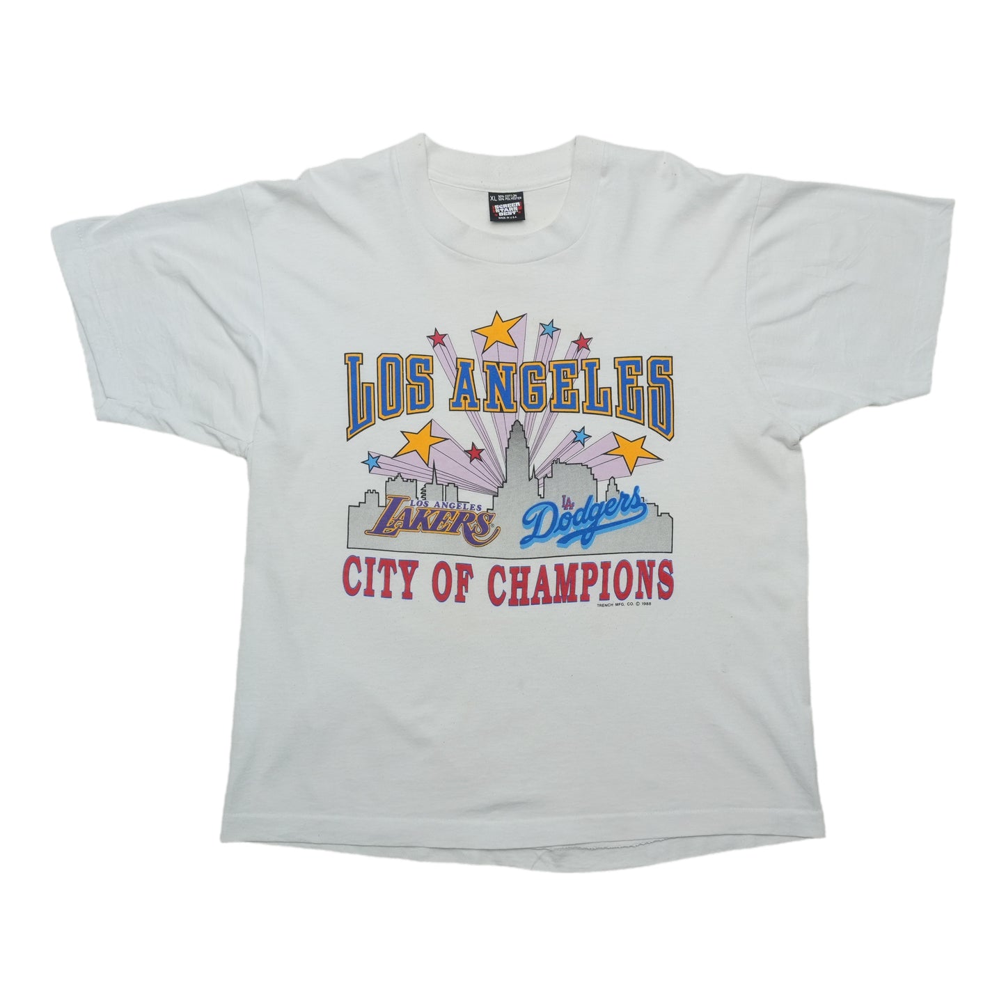 1988 Los Angeles Lakers Dodgers City Of Champions Shirt Front