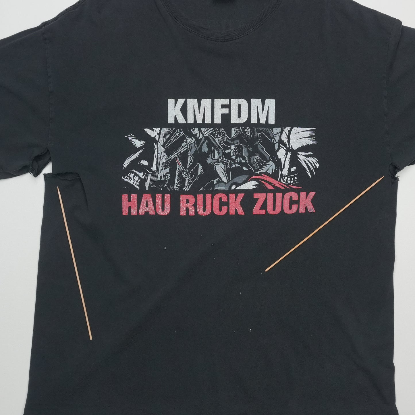 2006 KMFDM Hau Ruck Zuck USSA Tour Shirt Front Detail 1
