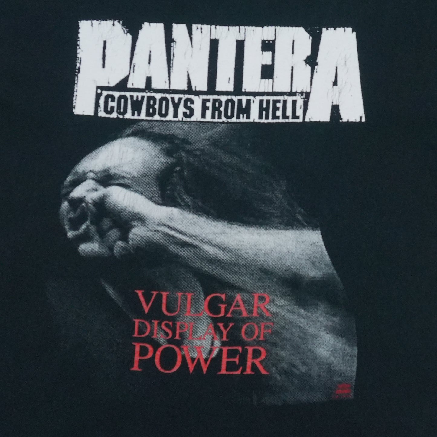1992 Pantera Vulgar Display of Power Shirt Front Detail 1