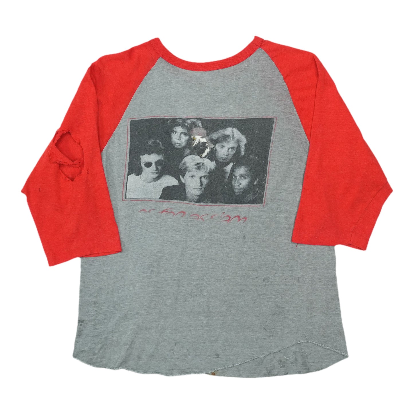 1981 Red Rider Lunatic Fringe Raglan Shirt Back