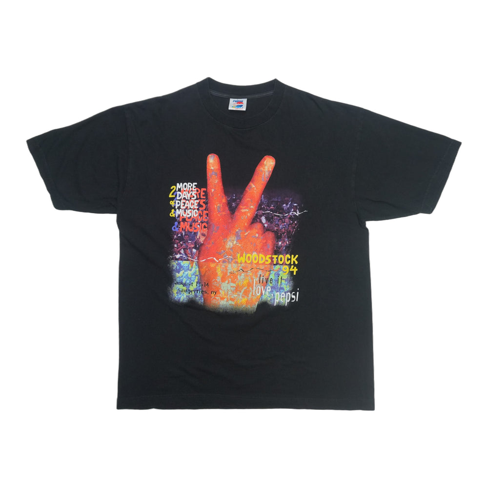 1994 Woodstock 2 More Days Of Peace & Music Pepsi Shirt Front