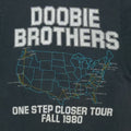 1980 The Doobie Brothers One Step Closer Tour Shirt Back Detail 2