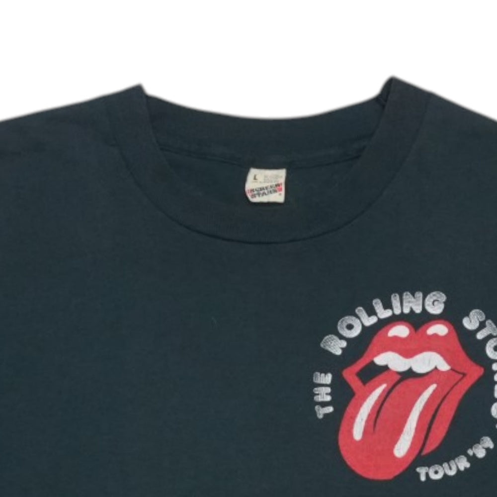 1989 Rolling Stones Steel Wheels Tour Shirt Tag