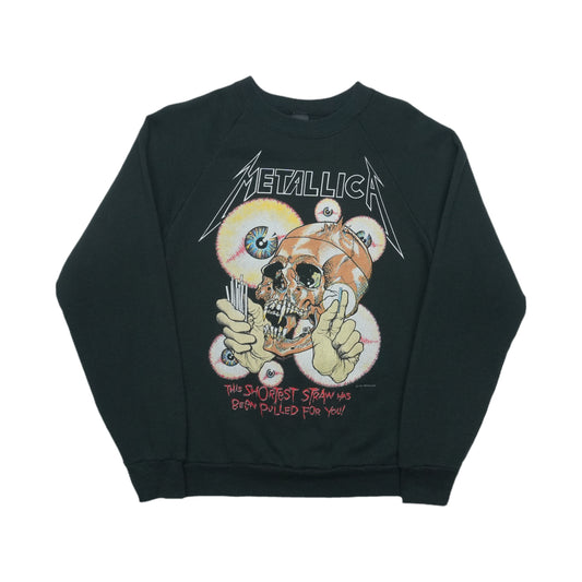 1988 Metallica The Shortest Straw Crewneck Front
