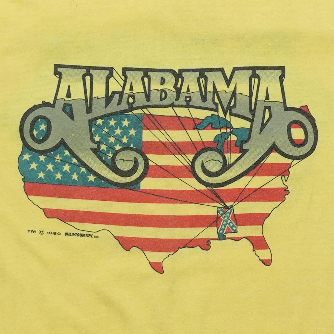 1982 Alabama Mountain Music Tour Shirt Detail