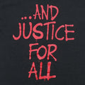 1988 Metallica Band And Justice For All Shirt Back Graphic