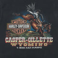 1990s Harley Davidson 800-FAT-HAWG ShirtBack Graphic