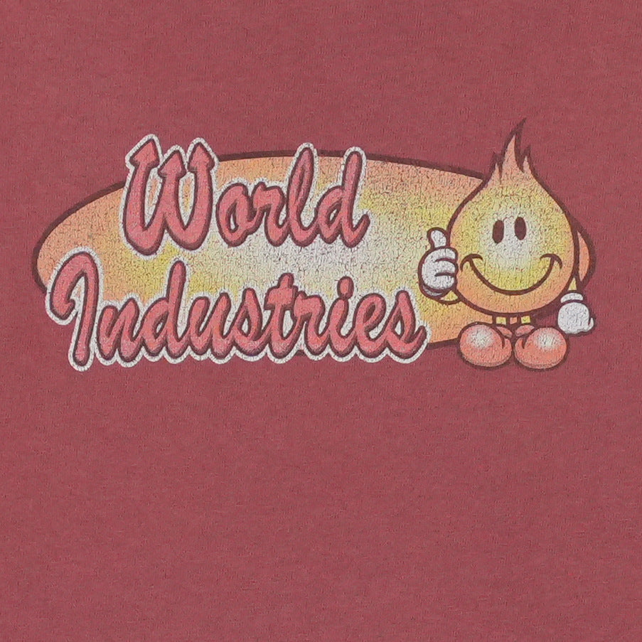 1990s World Industries Skateboards Shirt Detail 2